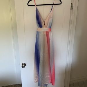 Rainbow maxi dress